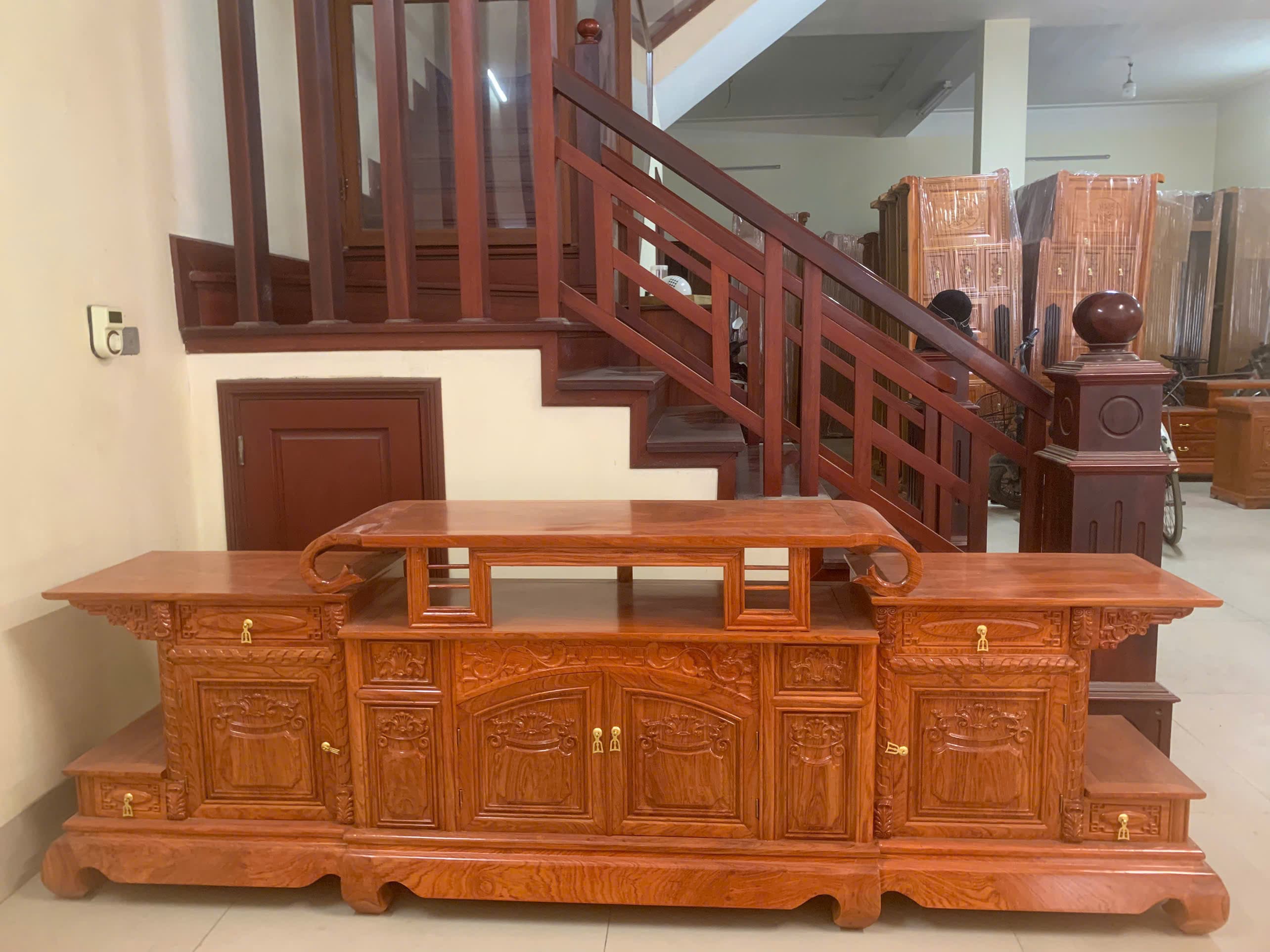 Kệ Tivi Gỗ Hương Cao Cấp - Thiết kế hiện đại, chất lượng vượt trội